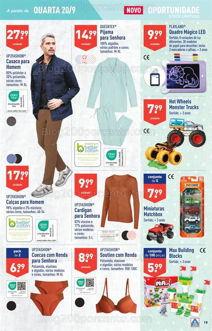 Antevisão Folheto ALDI Bazar Promoções a partir de 20 setembro
