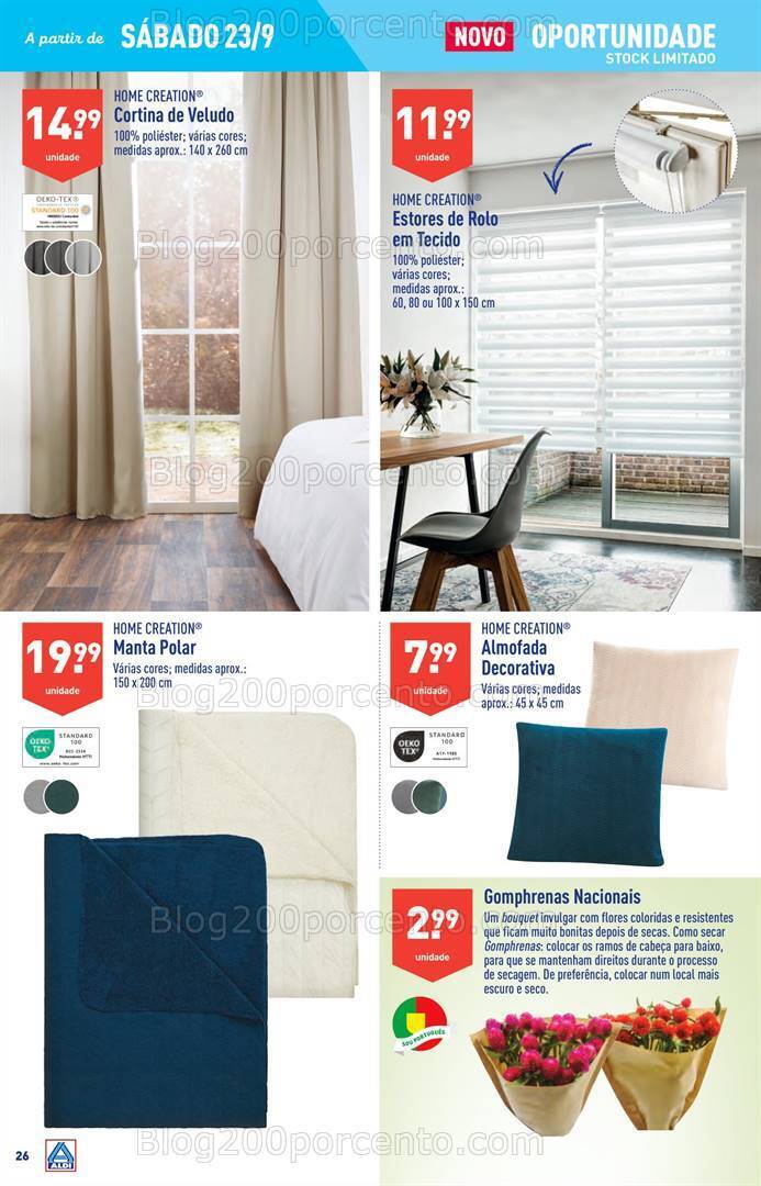 Antevisão Folheto ALDI Promoções de 20 a 26 setembro