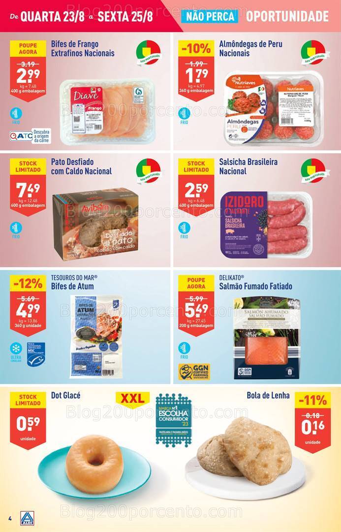 Antevisão Folheto ALDI Promoções de 23 a 29 agosto