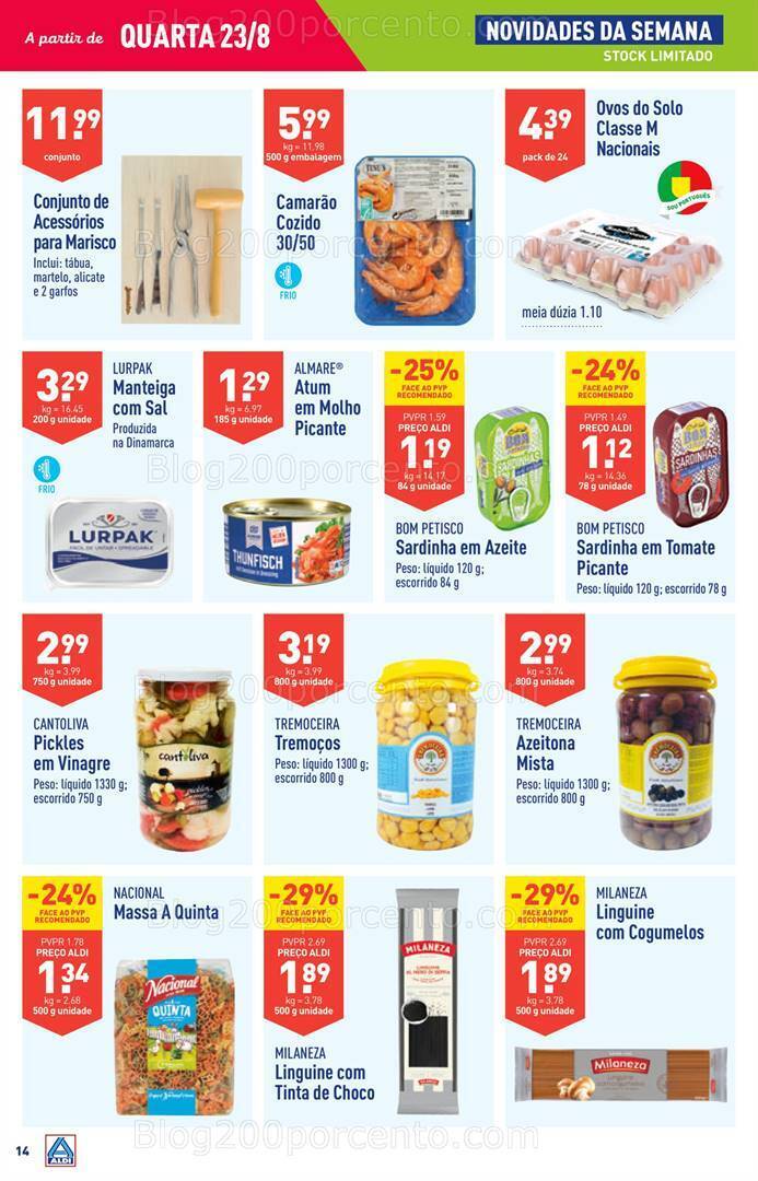 Antevisão Folheto ALDI Promoções de 23 a 29 agosto