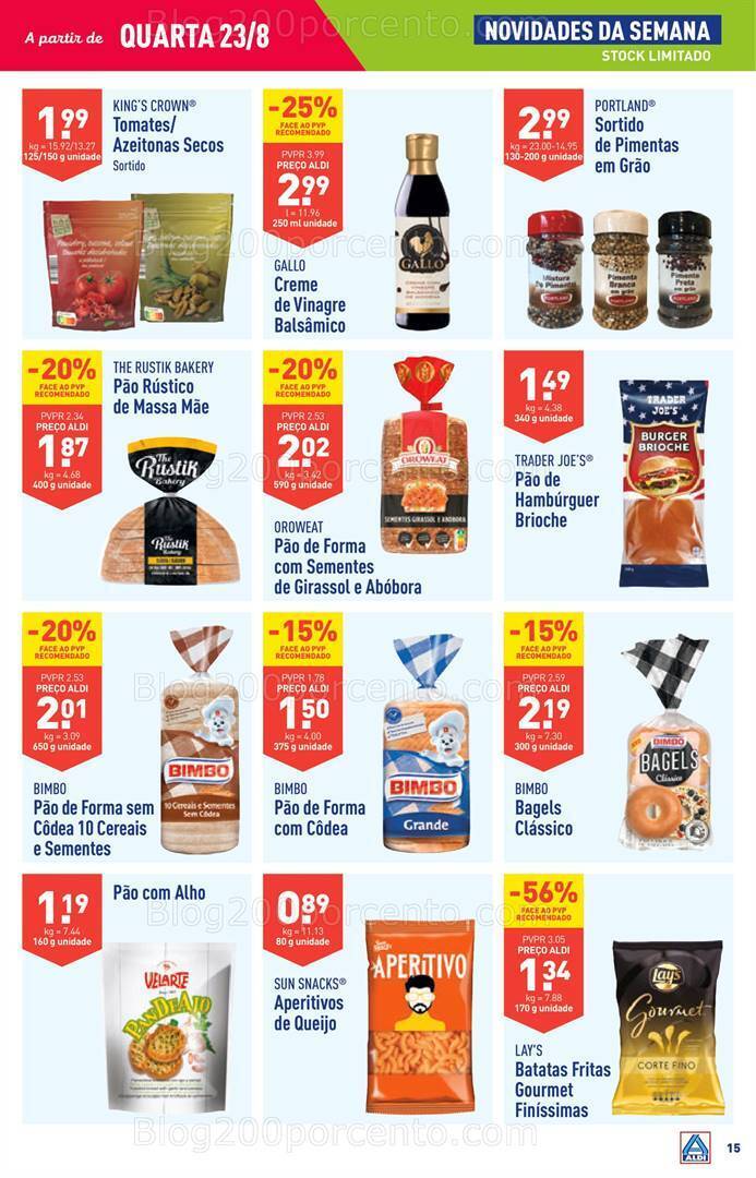 Antevisão Folheto ALDI Promoções de 23 a 29 agosto