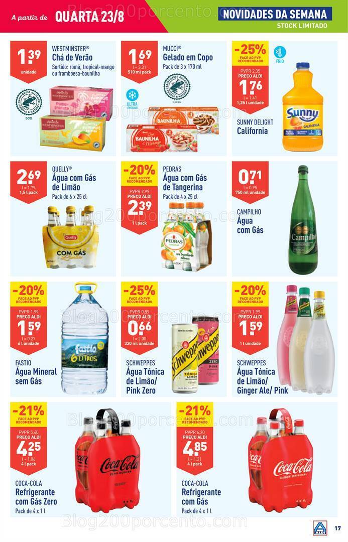 Antevisão Folheto ALDI Promoções de 23 a 29 agosto