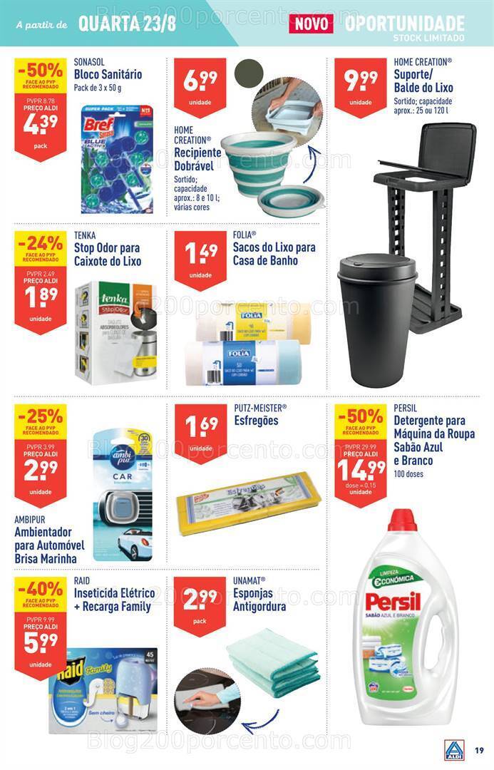 Antevisão Folheto ALDI Promoções de 23 a 29 agosto