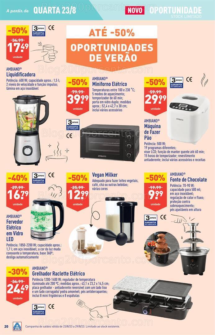Antevisão Folheto ALDI Promoções de 23 a 29 agosto