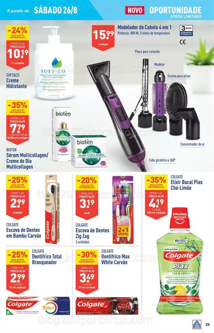 Antevisão Folheto ALDI Bazar Promoções a partir de 26 agosto