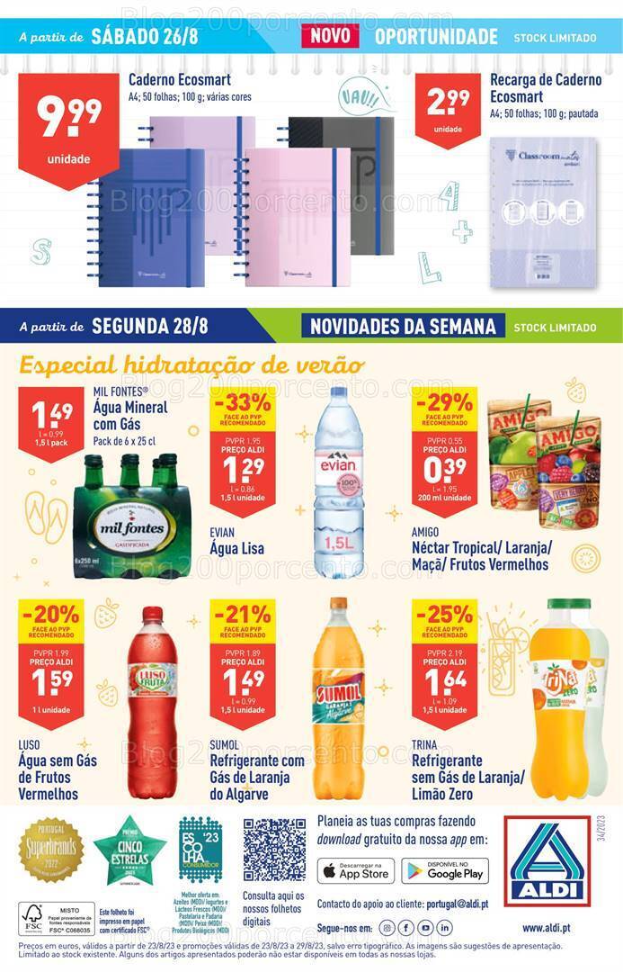 Antevisão Folheto ALDI Bazar Promoções a partir de 26 agosto