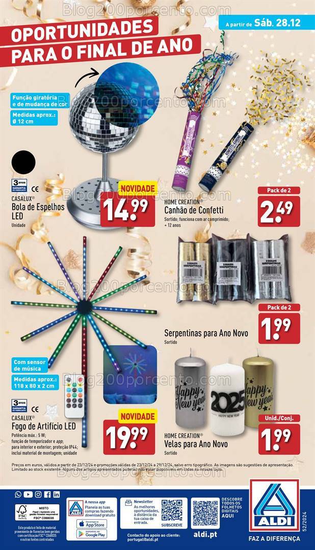 Antevisão Folheto ALDI Bazar Promoções a partir de 28 dezembro