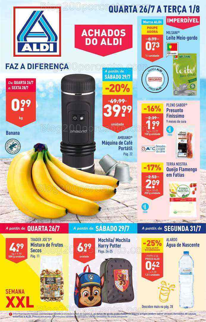 Antevisão Folheto ALDI Promoções de 27 julho a 1 agosto