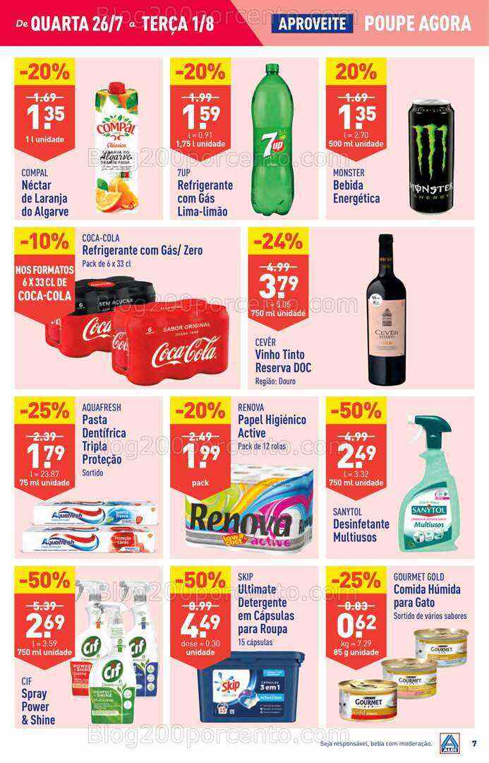 Antevisão Folheto ALDI Promoções de 27 julho a 1 agosto