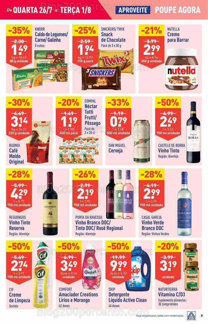 Antevisão Folheto ALDI Promoções de 27 julho a 1 agosto