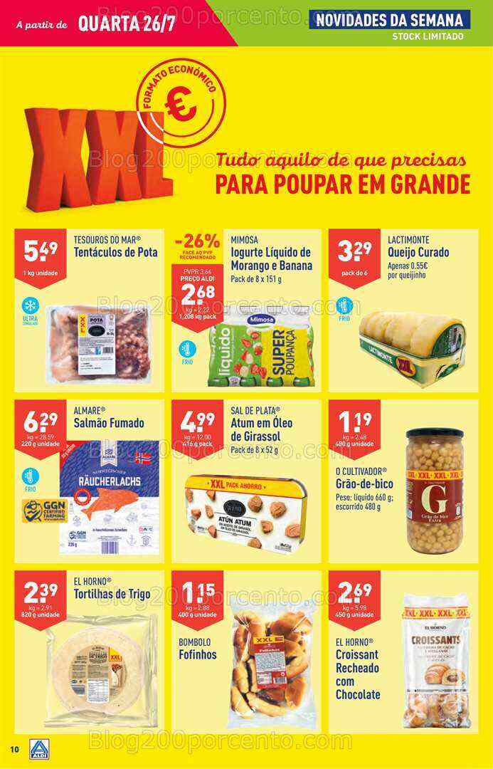 Antevisão Folheto ALDI XXL Promoções de 26 julho a 1 agosto