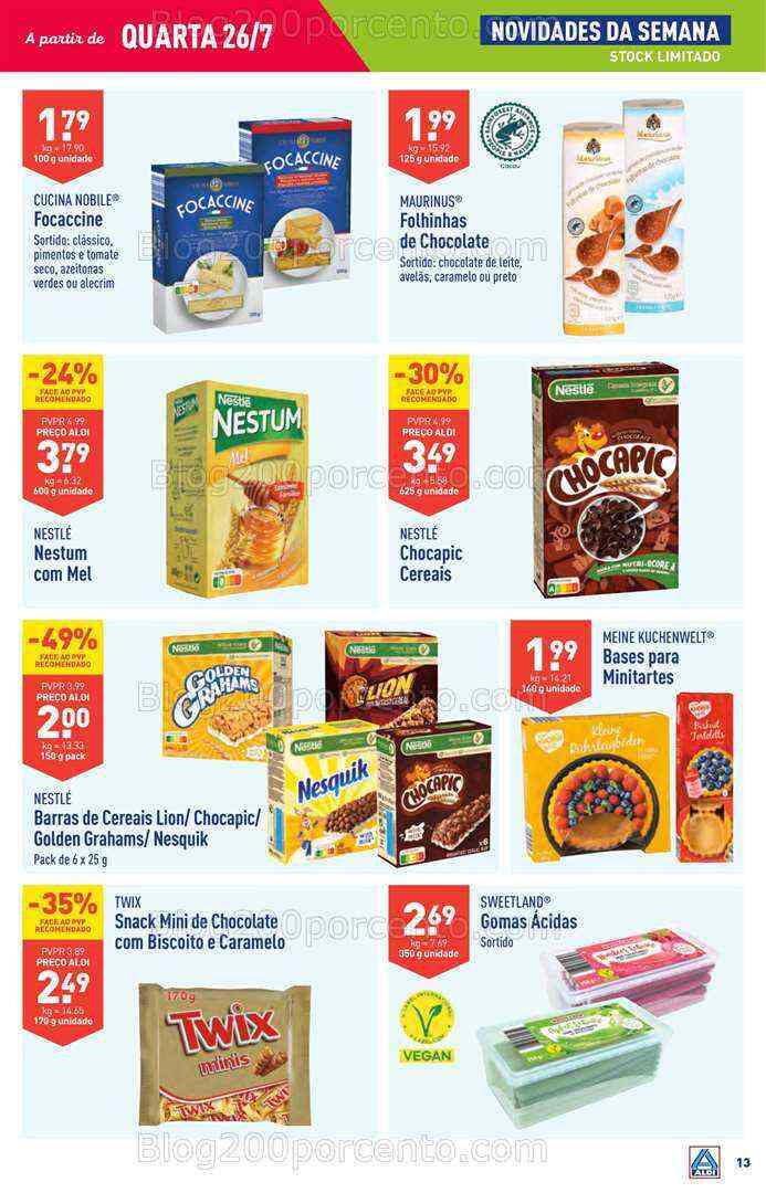 Antevisão Folheto ALDI Promoções de 27 julho a 1 agosto