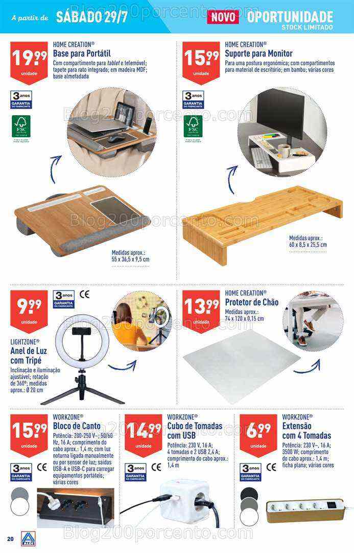 Antevisão Folheto ALDI Bazar Promoções de 26 julho a 1 agosto