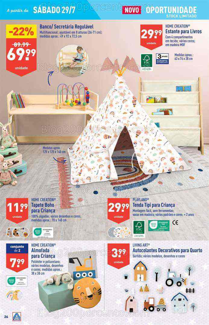Antevisão Folheto ALDI Bazar Promoções de 26 julho a 1 agosto