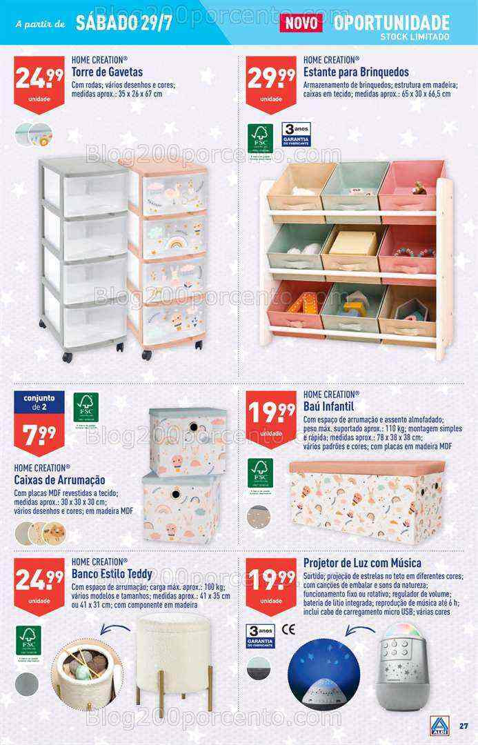 Antevisão Folheto ALDI Bazar Promoções de 26 julho a 1 agosto