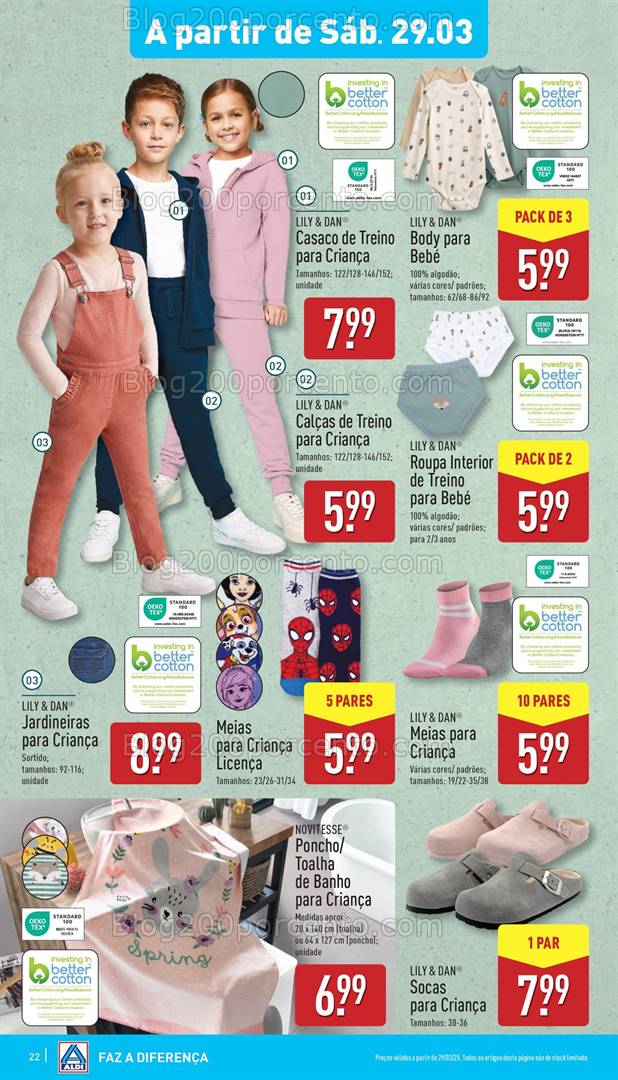 Antevisão Folheto ALDI Promoções Fim de Semana - 29 e 30 março