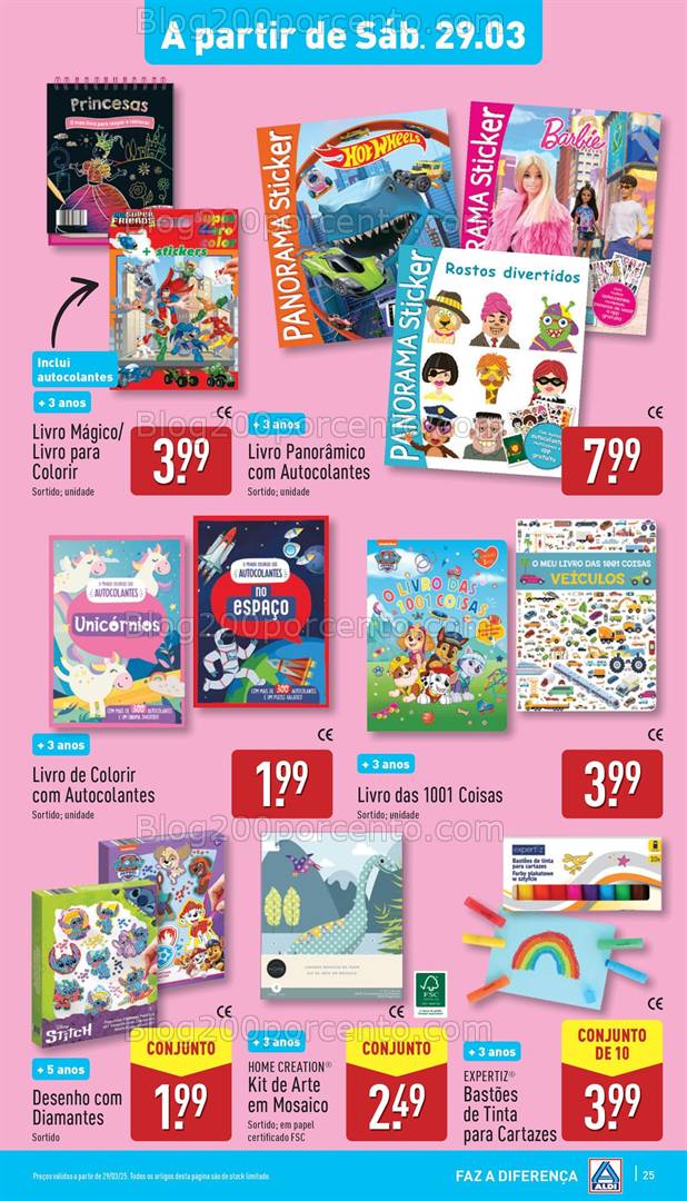 Antevisão Folheto ALDI Promoções Fim de Semana - 29 e 30 março
