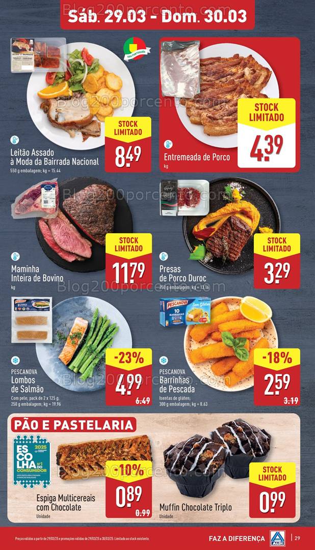 Antevisão Folheto ALDI Promoções Fim de Semana - 29 e 30 março
