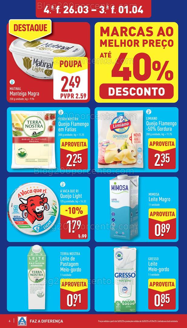 Antevisão Folheto ALDI Promoções de 26 março a 1 abril