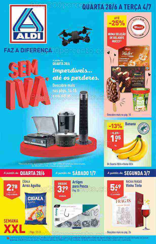 Antevisão Folheto ALDI Promoções de 28 junho a 4 julho