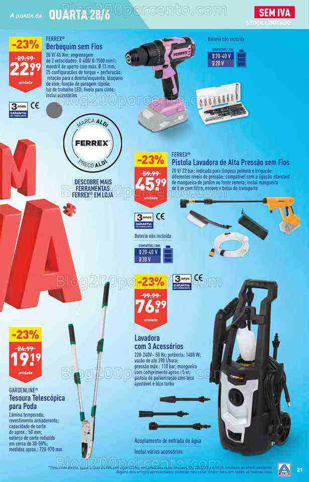Antevisão Folheto ALDI Bazar Promoções de 28 junho a 4 julho