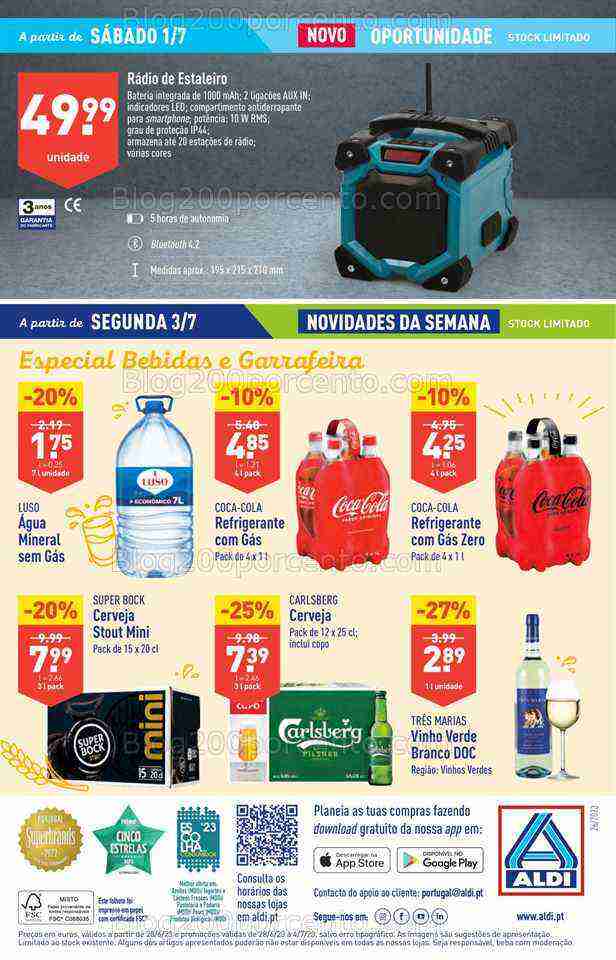 Antevisão Folheto ALDI Bazar Promoções de 28 junho a 4 julho