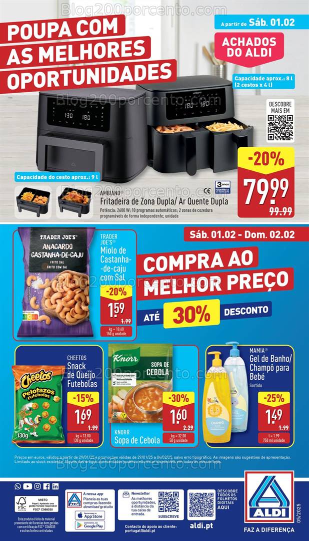 Antevisão Folheto ALDI Promoções Fim de Semana - 1 e 2 fevereiro