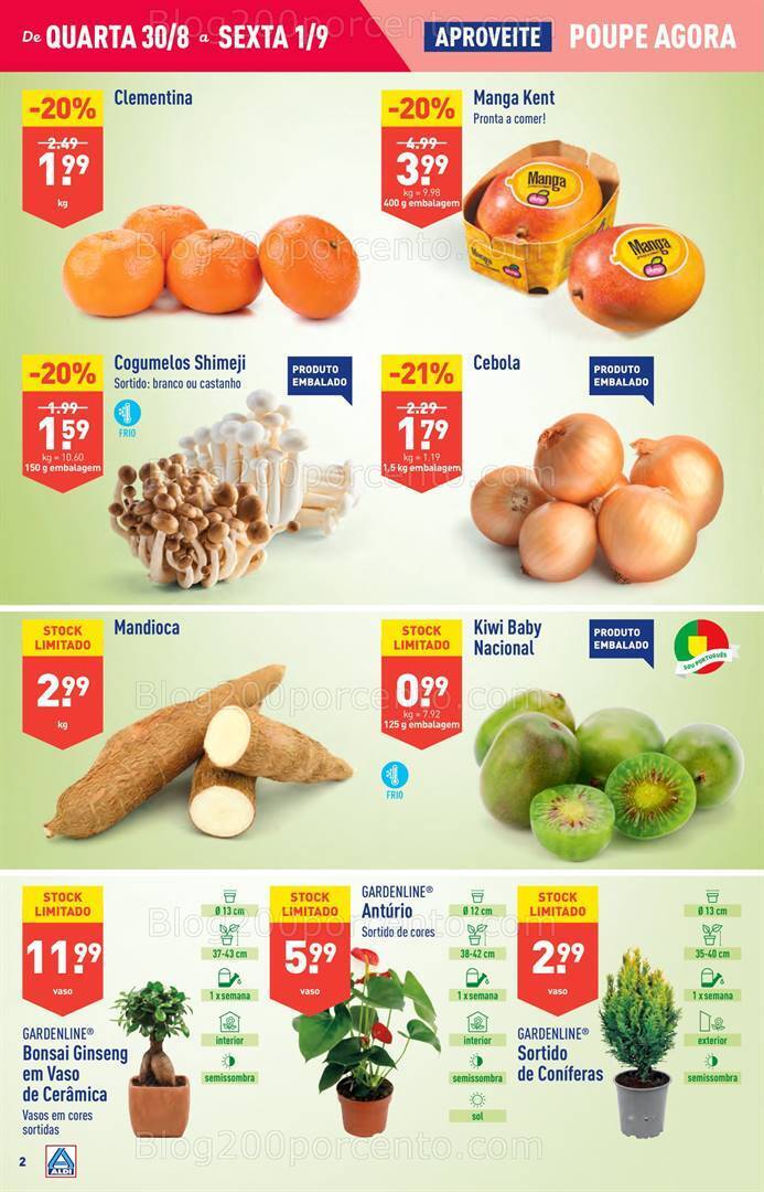 Antevisão Folheto ALDI Promoções de 30 agosto a 5 setembro
