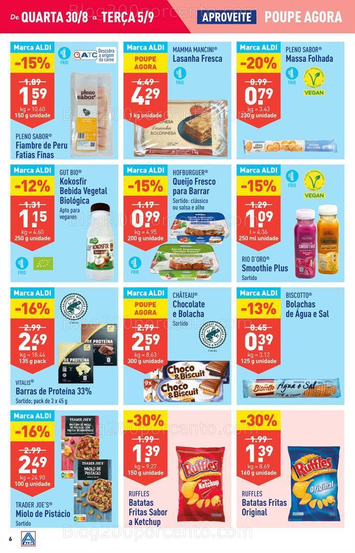 Antevisão Folheto ALDI Promoções de 30 agosto a 5 setembro