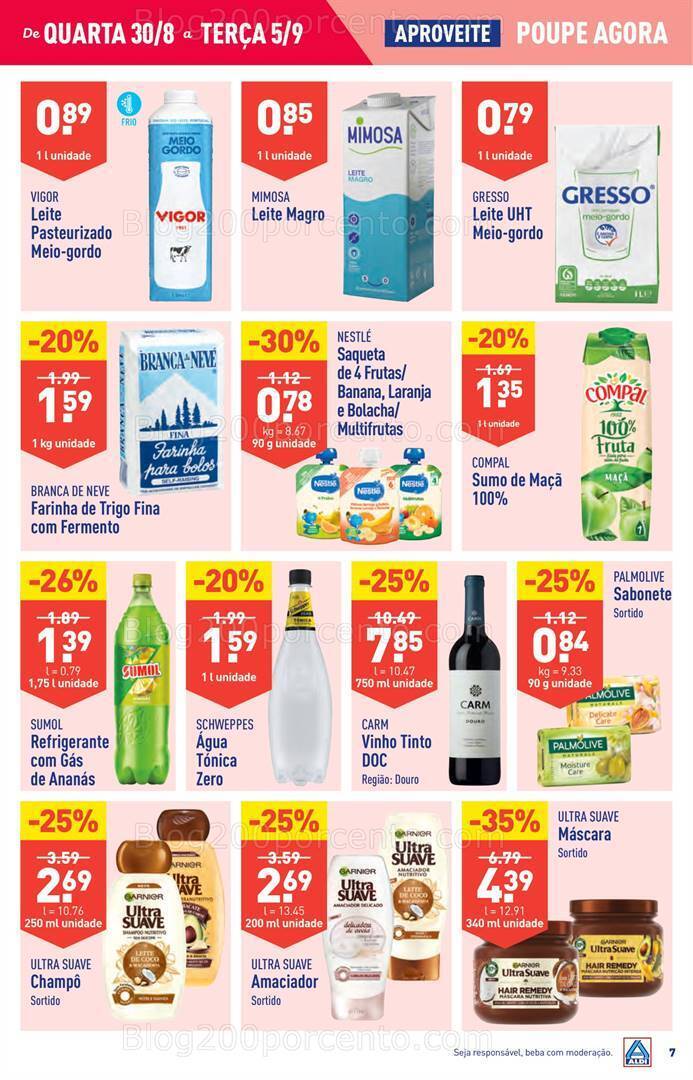 Antevisão Folheto ALDI Promoções de 30 agosto a 5 setembro