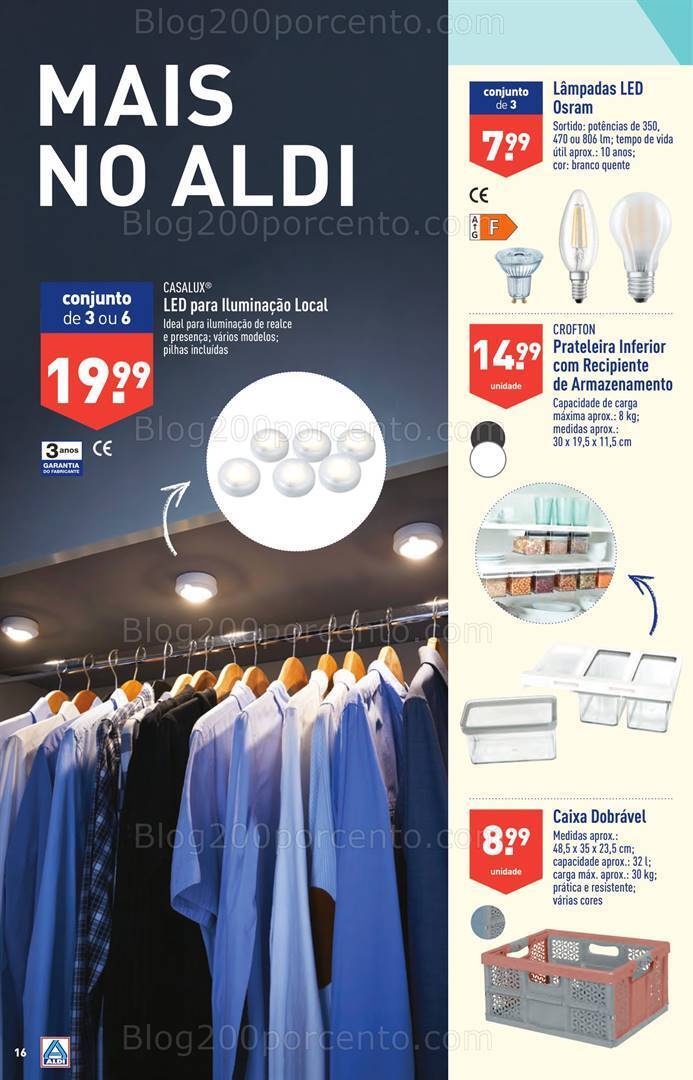 Antevisão Folheto ALDI Bazar Promoções a partir de 30 agosto