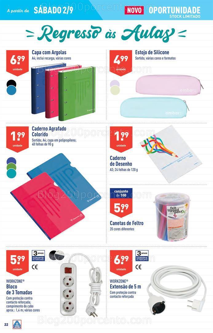 Antevisão Folheto ALDI Bazar Promoções a partir de 2 setembro
