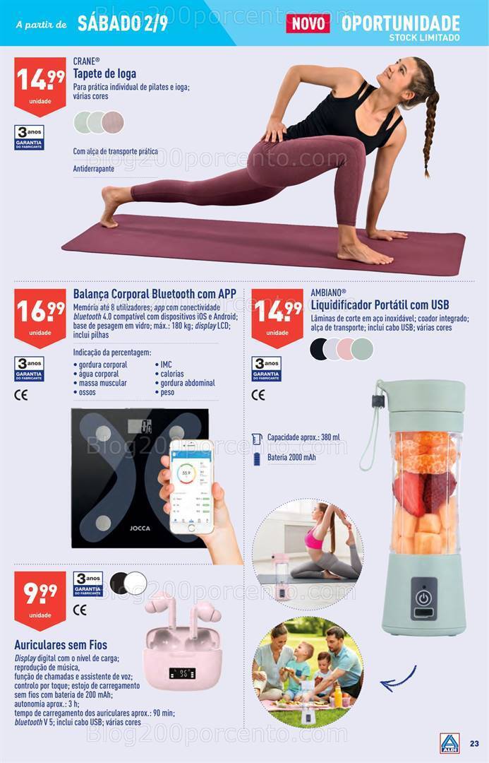 Antevisão Folheto ALDI Bazar Promoções a partir de 2 setembro