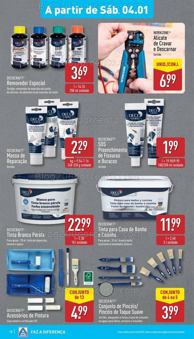 Antevisão Folheto ALDI Bazar Promoções a partir de 4 janeiro