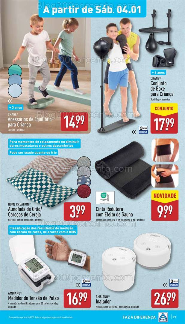 Antevisão Folheto ALDI Bazar Promoções a partir de 4 janeiro