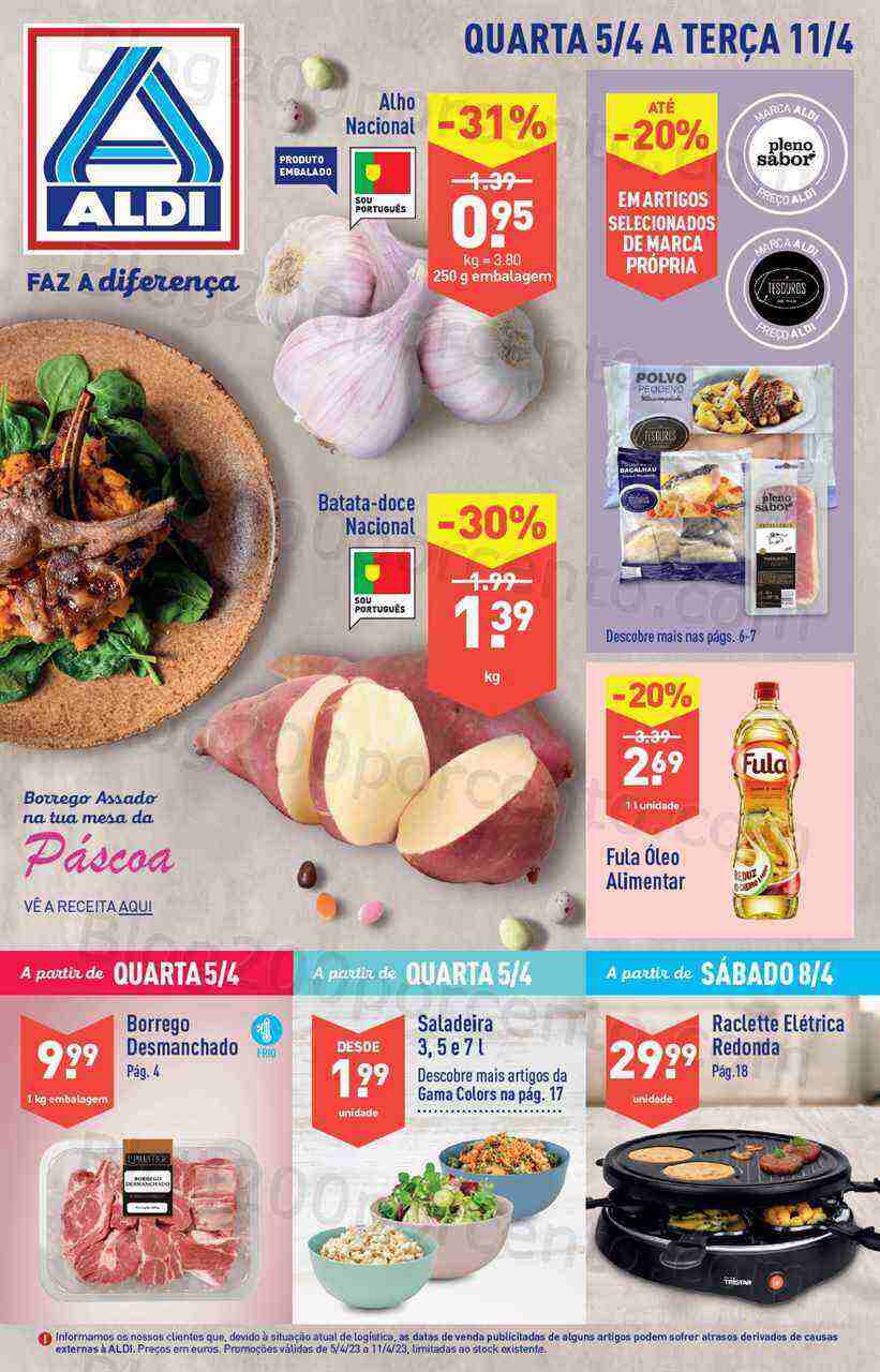 Antevisão Folheto ALDI Promoções de 5 a 11 abril