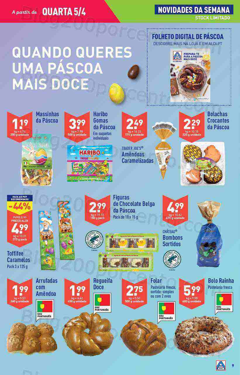 Antevisão Folheto ALDI Promoções de 5 a 11 abril