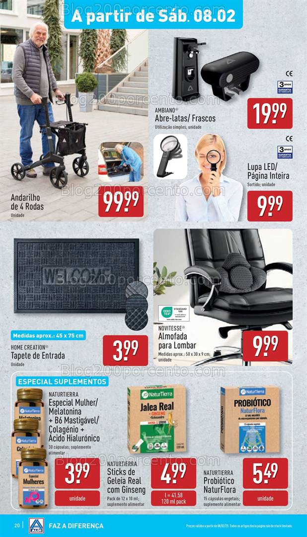 Antevisão Folheto ALDI Promoções Fim de Semana - 8 e 9 fevereiro