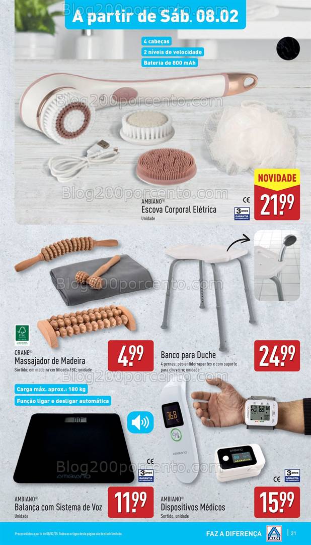 Antevisão Folheto ALDI Promoções Fim de Semana - 8 e 9 fevereiro