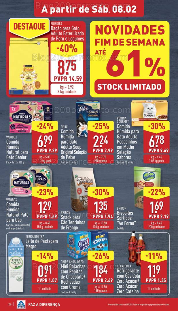 Antevisão Folheto ALDI Promoções Fim de Semana - 8 e 9 fevereiro