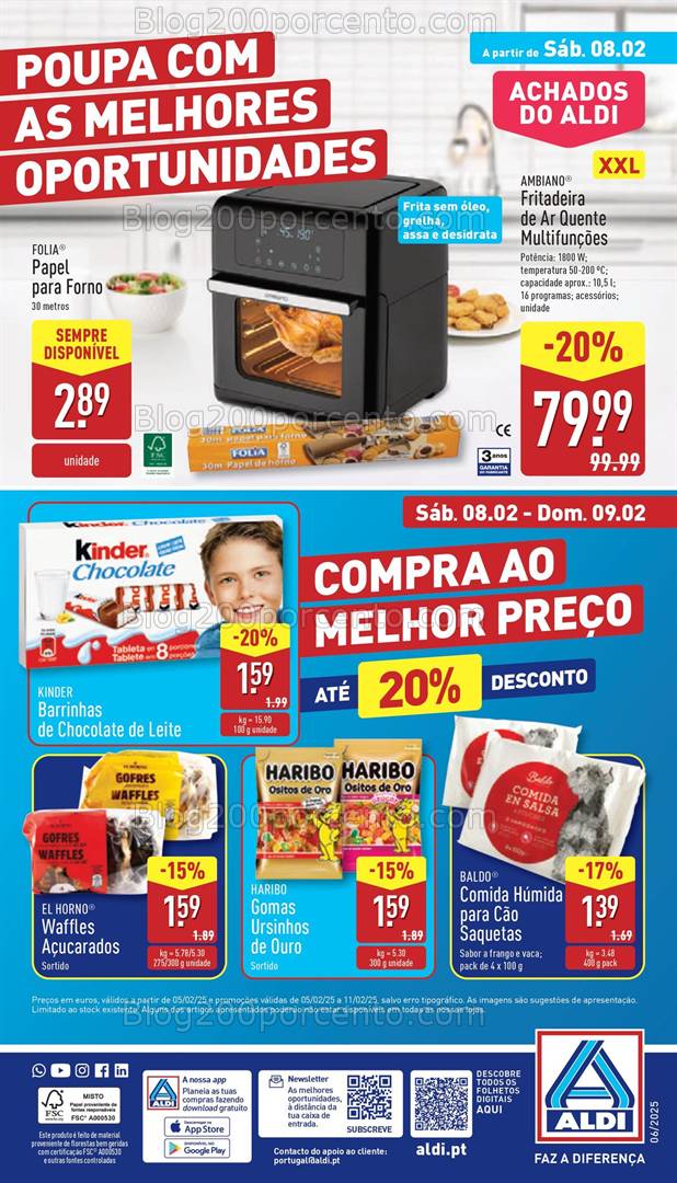 Antevisão Folheto ALDI Promoções Fim de Semana - 8 e 9 fevereiro