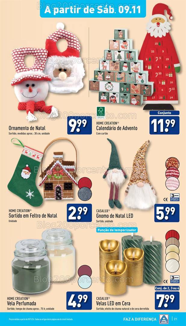 Antevisão Folheto ALDI Promoções de 6 a 11 novembro