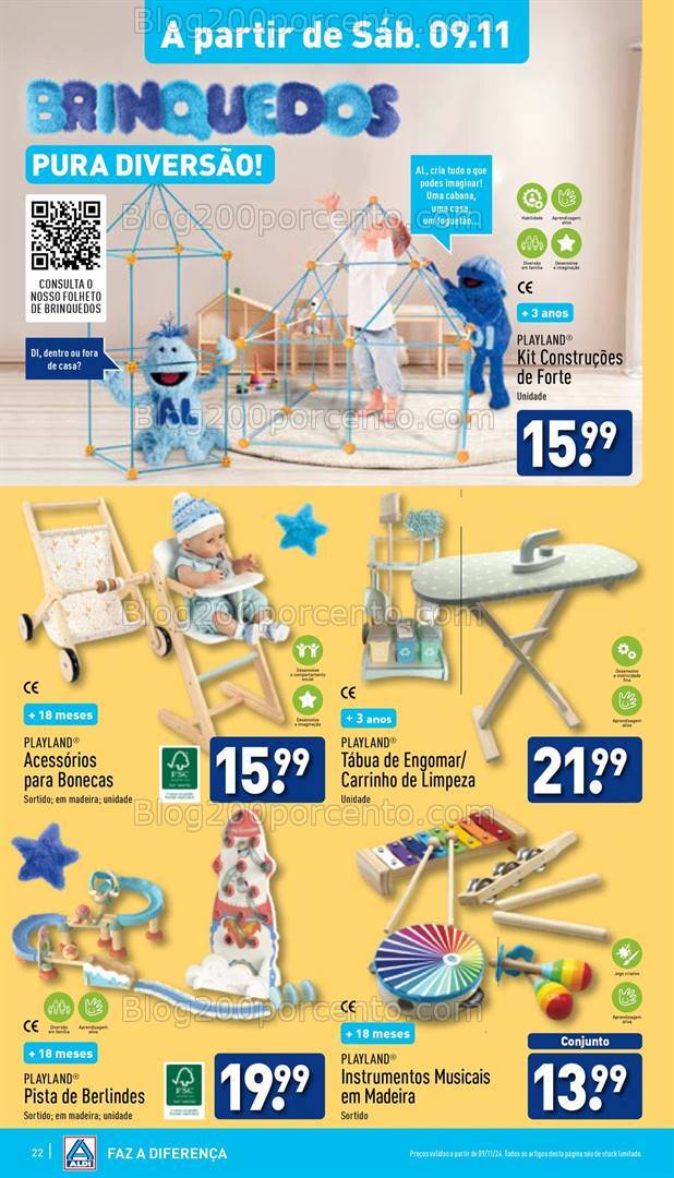 Antevisão Folheto ALDI Promoções de 6 a 11 novembro
