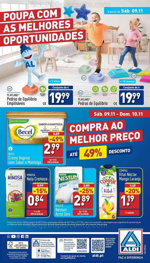 Antevisão Folheto ALDI Promoções de 6 a 11 novembro