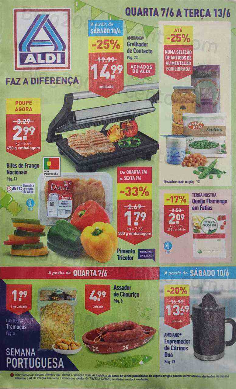 Antevisão Folheto ALDI Promoções de 7 a 13 junho