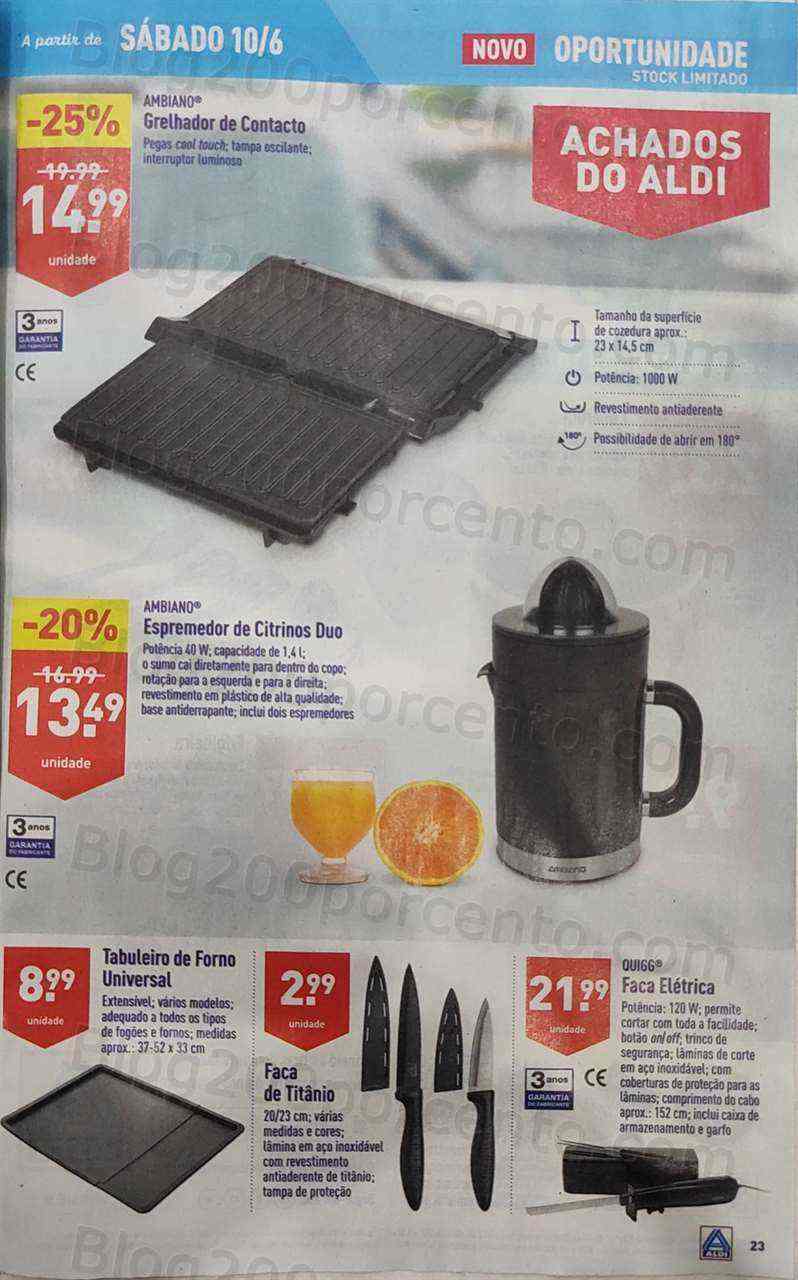 Antevisão Folheto ALDI Promoções de 7 a 13 junho