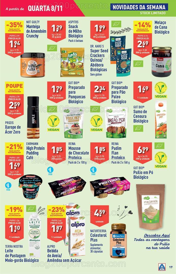 Antevisão Folheto ALDI Promoções de 8 a 14 novembro