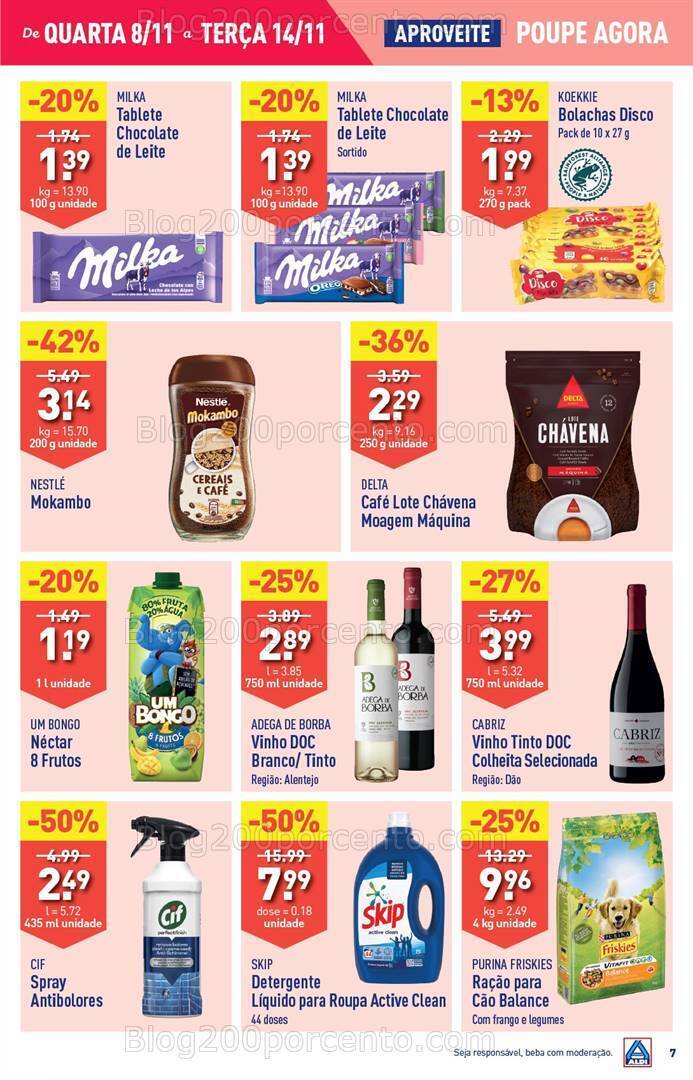 Antevisão Folheto ALDI Promoções de 8 a 14 novembro