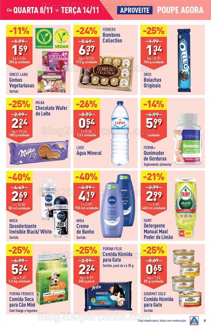 Antevisão Folheto ALDI Promoções de 8 a 14 novembro