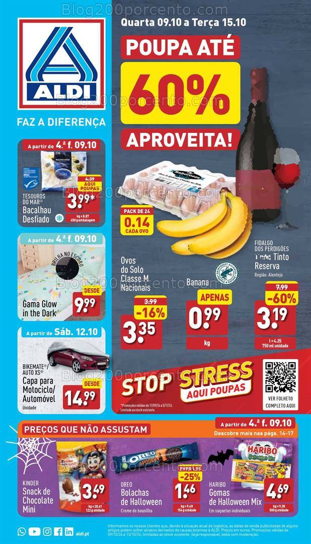 Antevisão Folheto ALDI Promoções de 9 a 15 outubro
